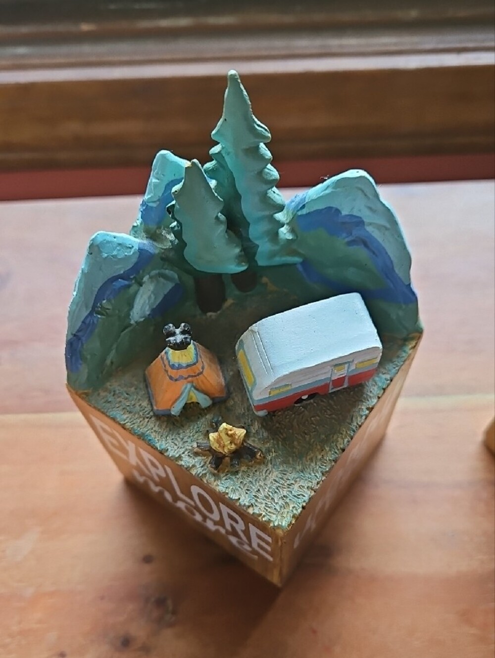 Woodland Adventure Decorative Block Set - Brown with Red and Cream Accents - Picture 2 of 7